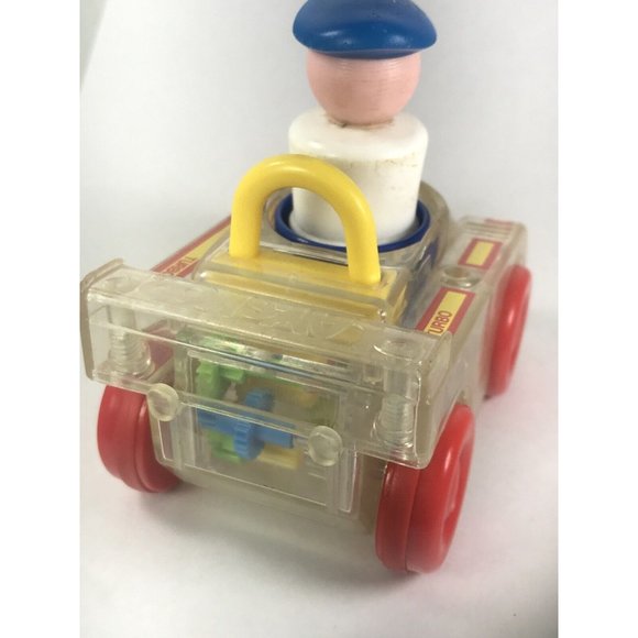 RARE Playskool Vintage 1988 Go Go Gears Race Car Vehicle Push and Go w Driver - Picture 4 of 12